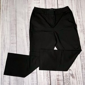 NY&C High-Waisted Straight Leg Pant, All Season Stretch, Black, Size 16